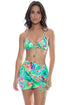 Luli Fama Carribean Fantasy Scrunched Up Mini Skirt
